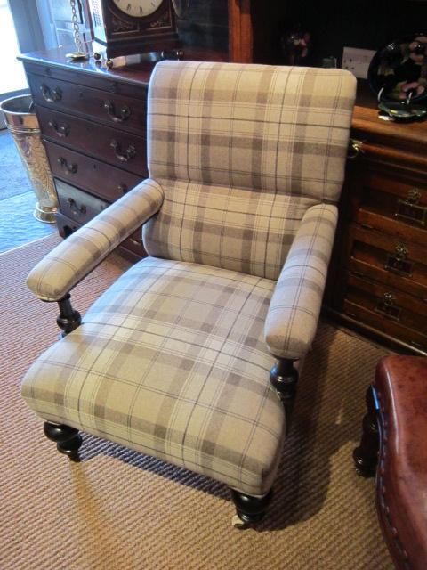 Quality Victorian Howard Style Open Armchair
