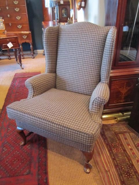 Quality Victorian Walnut Wing Armchair