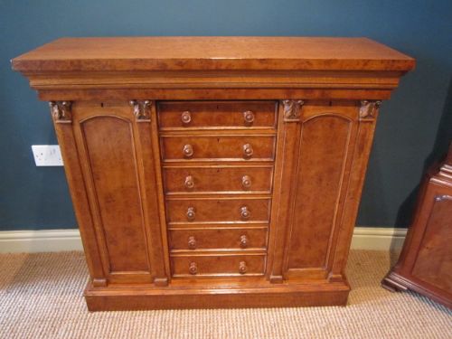 Fine William IV Pollard Oak Side Cabinet