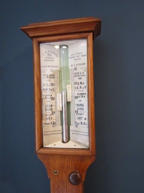 fig 1. SLIM VICTORIAN LONDON STICK BAROMETER