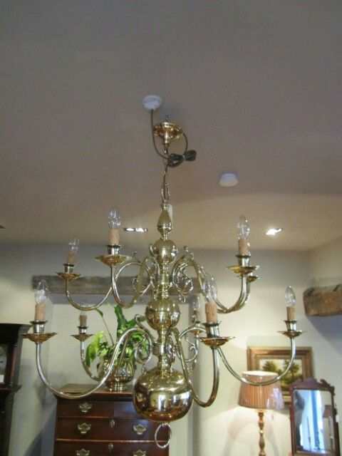 Impressive Edwardian Two Tier Chandelier