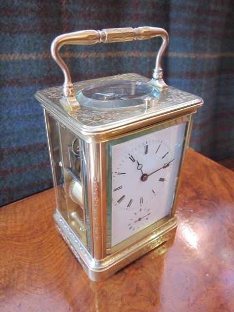 Fine Victorian Striking & Repeating Carriage Clock