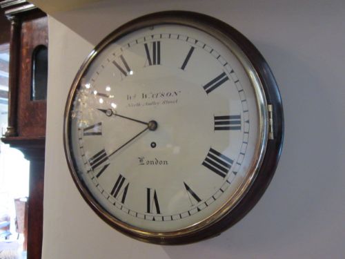 Fine London Early Victorian Fusee Wallclock