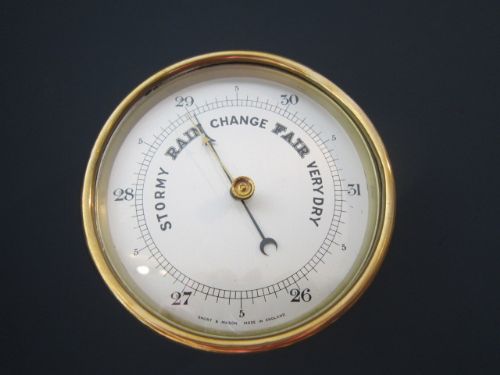 Edwardian Brass Marine Barometer