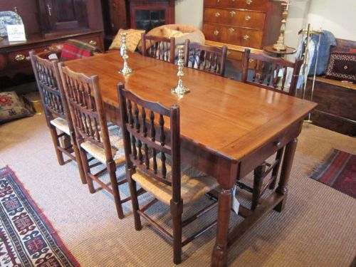 Superb Late Georgian Cherrywood Farmhouse Table