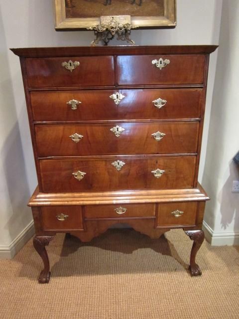 George I Period Walnut Chest on Stand