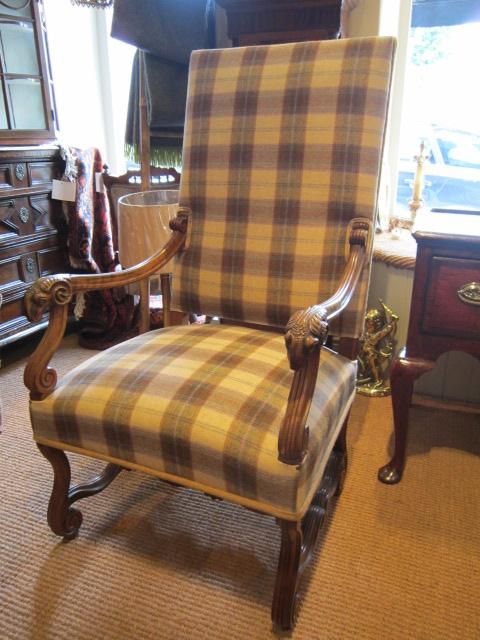 Superb Victorian Walnut Open Armchair