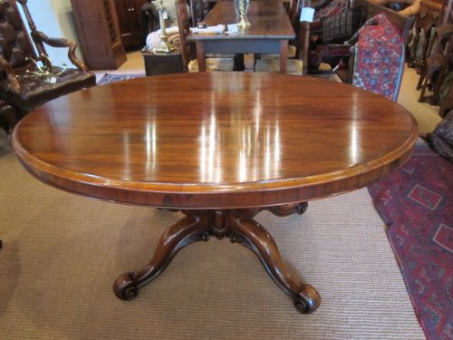 Stunning William IV Rosewood Loo Table