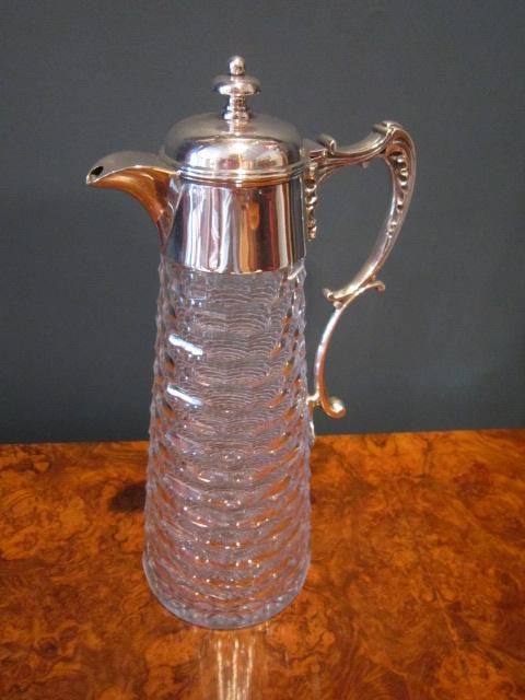 A Fine Edwardian Silver Claret Jug