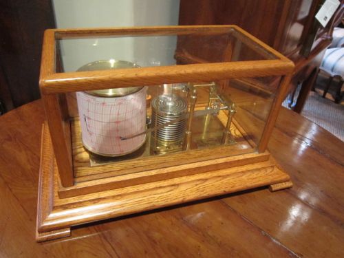 Quality Negretti & Zambra Oak Barograph