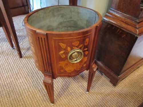 Fine Regency Inlaid Oval Wine Cooler