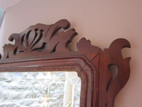 fig 1. ORIGINAL GEORGIAN MAHOGANY WALL MIRROR