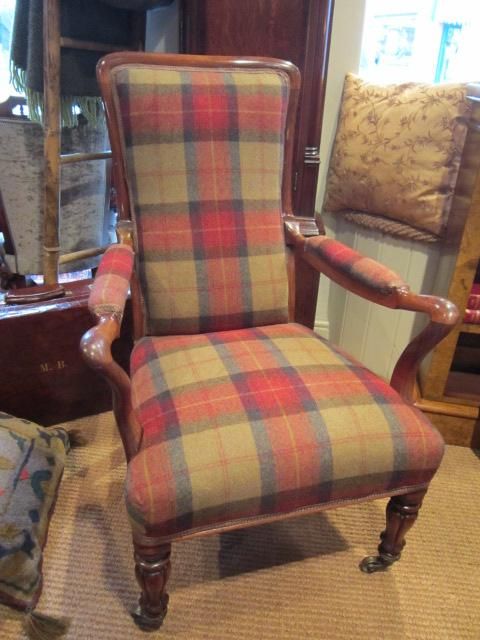 Fine William IV Rosewood Open Armchair