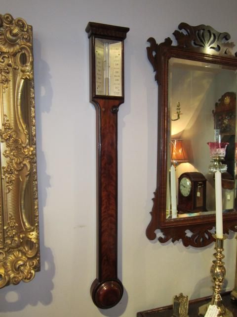 Fine William IV London Stick Barometer