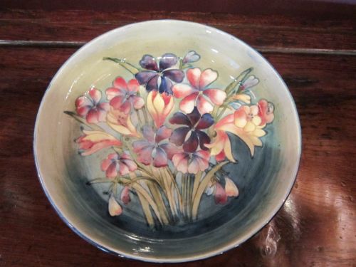 fig 1. LARGE MOORCROFT SPRING FLOWERS BOWL