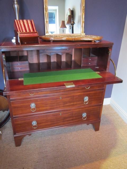 Regency Period Mahogany Secretaire Chest