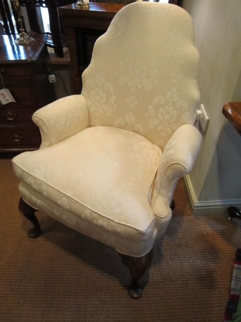 Elegant Victorian Petal Shaped Armchair