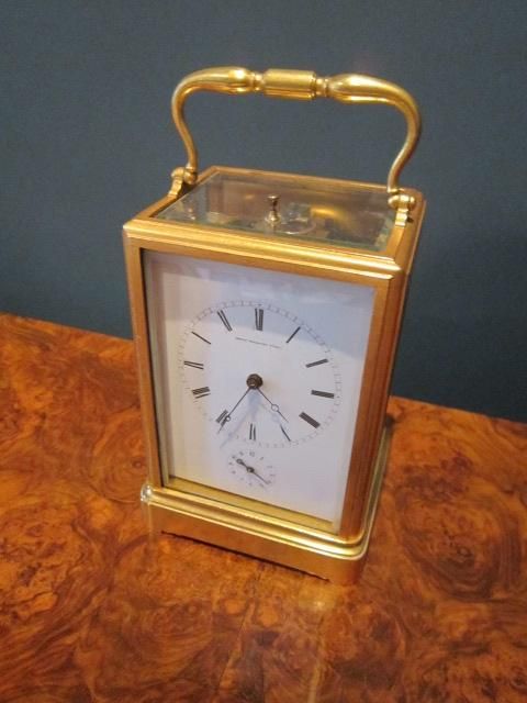 Fine Victorian Gilt Striking/repeating Carriage Clock