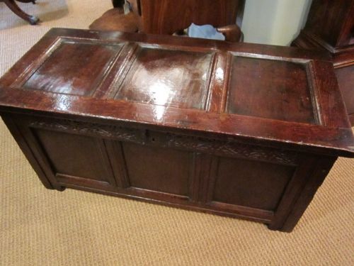 Very Original Period Oak Coffer