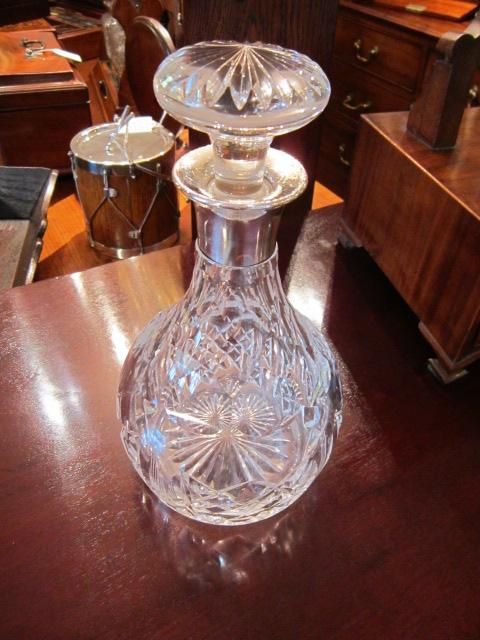 High Quality George VI Silver Neck Decanter