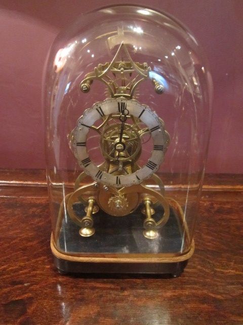 A Very Small William IV Skeleton Clock