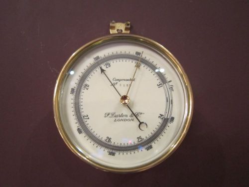 Fine Victorian Bronze Marine Barometer