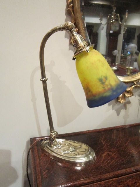 Victorian Brass Desk Lamp