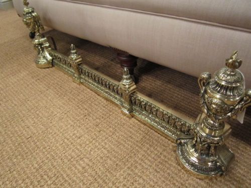 Superb Victorian Brass Extending Fender