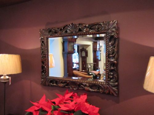 Beautiful Victorian Walnut Wall Mirror