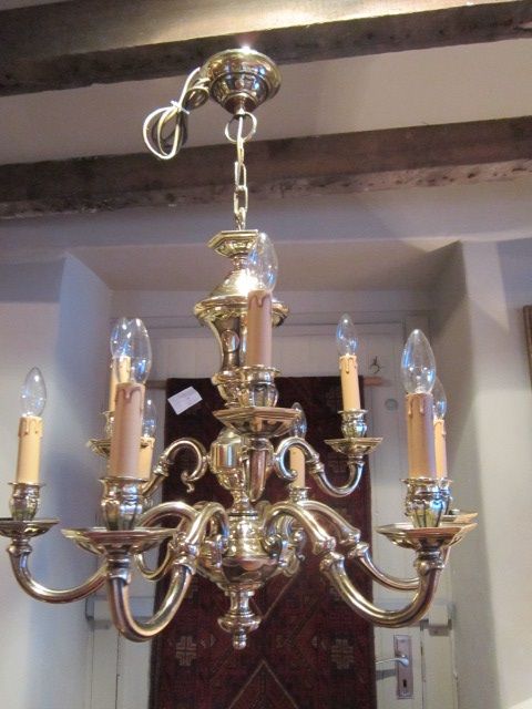 High Quality Edwardian Two Tier Cast Chandelier