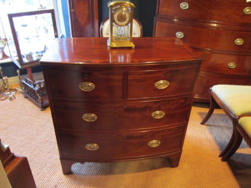 Small Regency Bow Front Chest