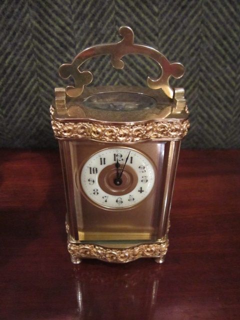 Fine Victorian Gilt Carriage Clock