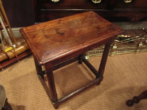 Fine Georgian Period Oak Joint Stool