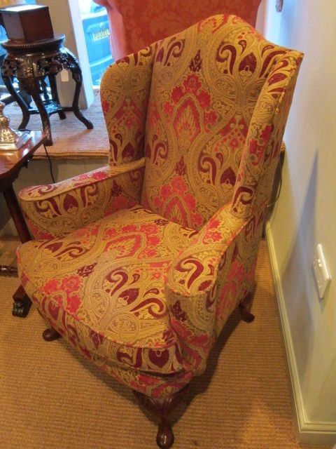 Attractive Victorian Wing Armchair