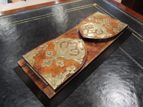 Victorian Burr Walnut Book Slide