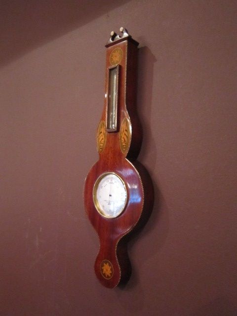 Rare Sheraton Style Minature Banjo Barometer