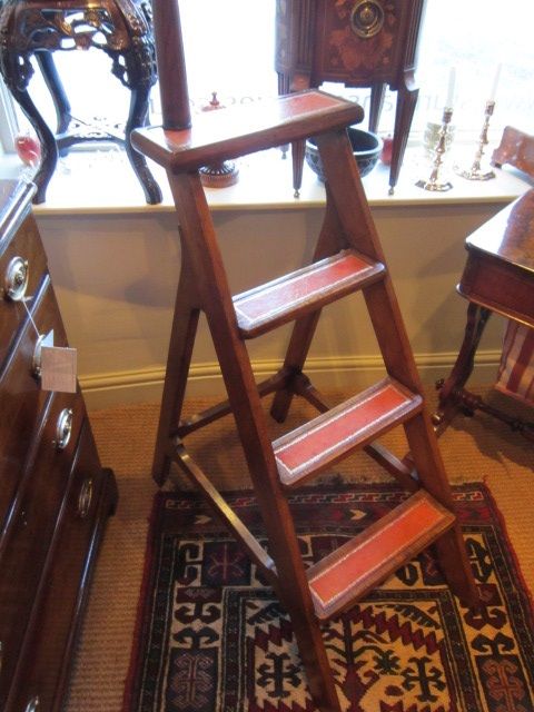 Fine Set of Regency Rosewood Libary Steps