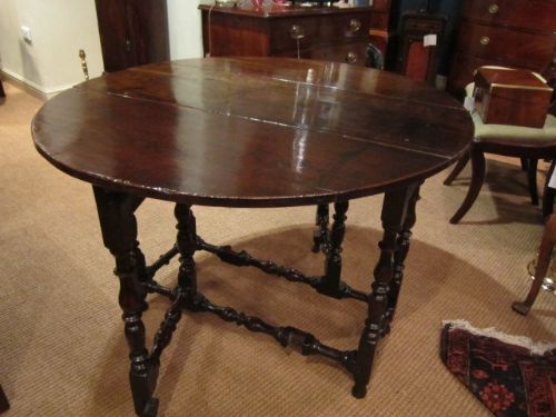 Superb William & Mary Gateleg Table