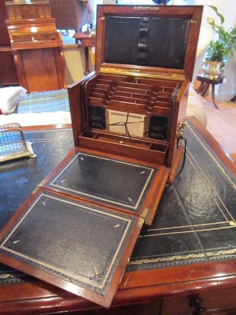 Superior Victorian Oak Stationery Box