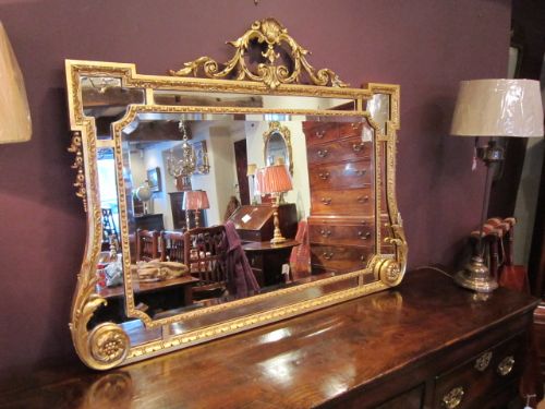 Fine Regency Gilt Overmantle Mirror