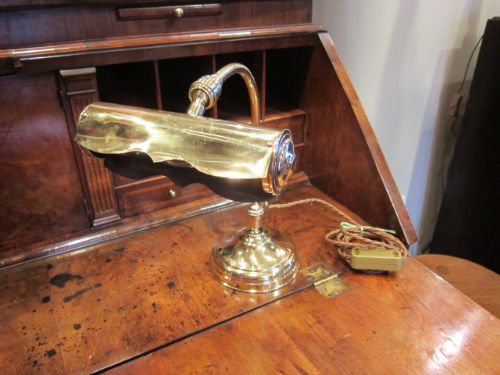 Quality Edwardian Brass Desk Lamp
