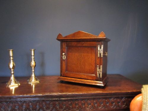 Very Small Period Oak Spice Cupboard