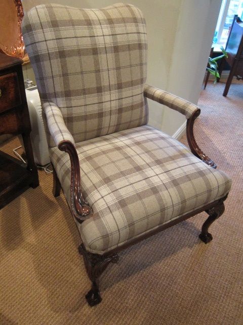 Superb Chippendale Style Gainsborough Armchair