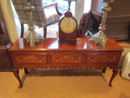 Small George III Oak Low Dresser Base
