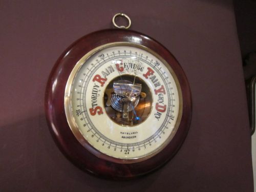 Victorian Mahogany Aneriod Barometer