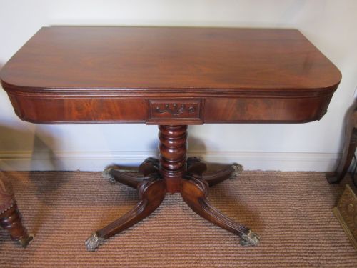 Original Regency Mahogany Tea Table