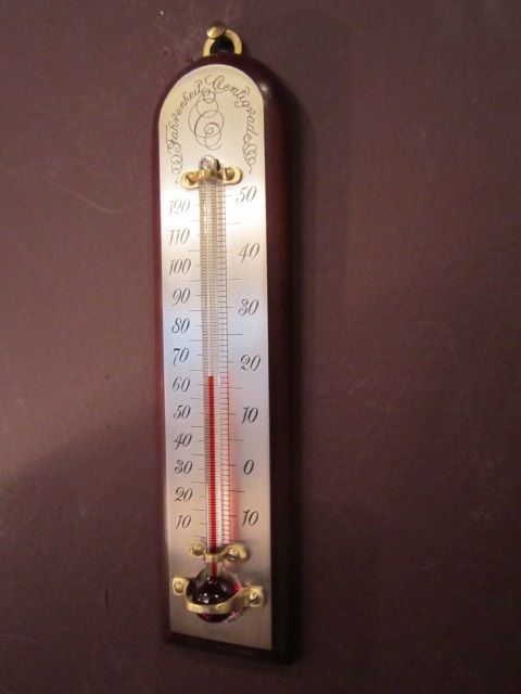 Edwardian Mahogany Negretti & Zambra Thermometer