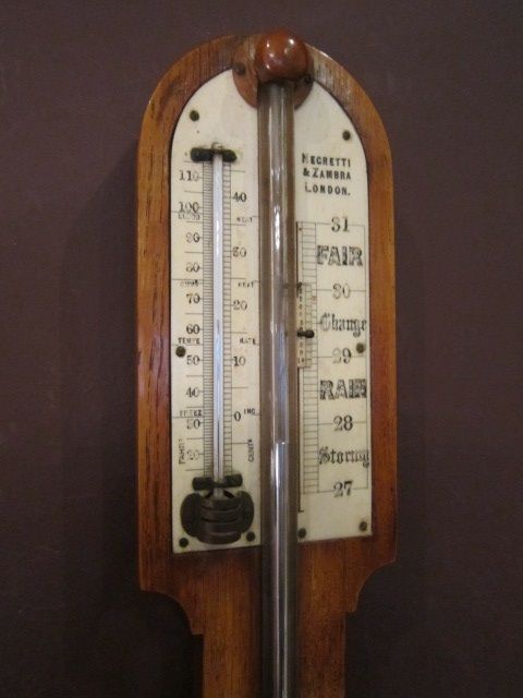 Victorian Negretti & Zambra Stick Barometer