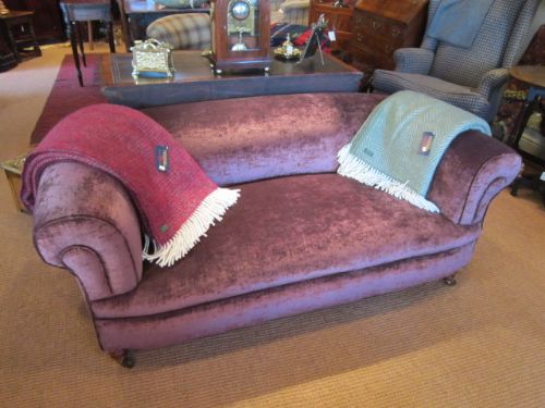 Lovely Victorian Velvet Chesterfield Sofa