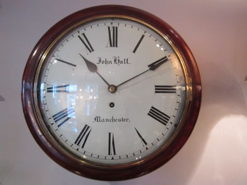 Fine Early Victorian Single Fusee Dial Clock